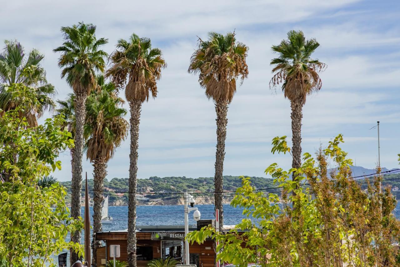 Les Balcons De Bandol Centre Ville Avec Vue Mer Et Face A La Plage Bagian luar foto