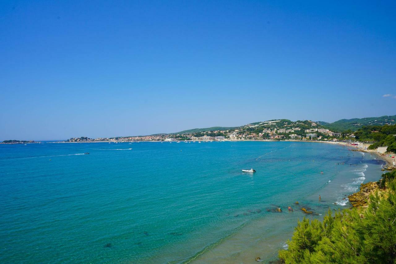 Les Balcons De Bandol Centre Ville Avec Vue Mer Et Face A La Plage Bagian luar foto